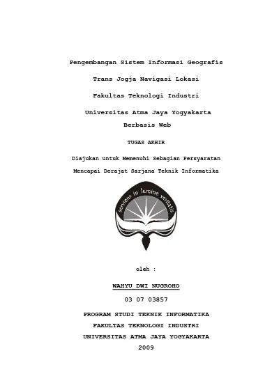 Top Pdf Pengembangan Sistem Informasi Geografis Dok