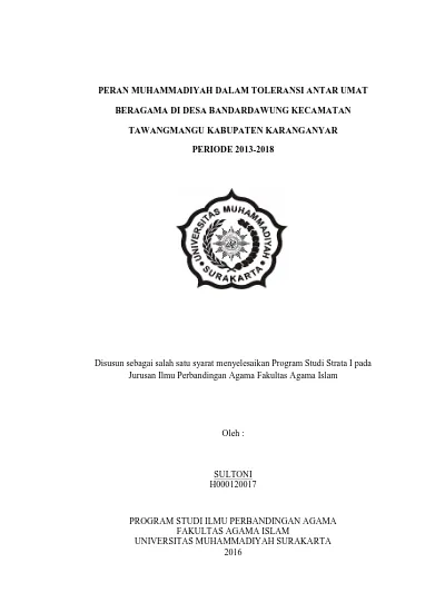 Top PDF Toleransi Antar Umat Beragama Dok