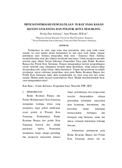 Top PDF Surat Rekomendasi Badan Kesatuan Bangsa Dan Politik 123dok