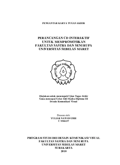 Top PDF FAKULTAS SENI RUPA DAN DESAIN UNIVERSITAS SEBELAS MARET