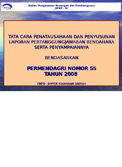 Tata Cara Penatausahaan Dan Penyusunan L