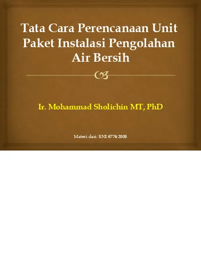 Top Pdf Perencanaan Instalasi Air Bersih Dan Air Dok