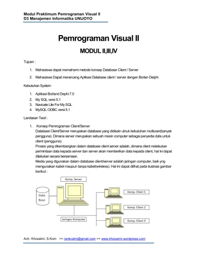 Pemrograman Visual II