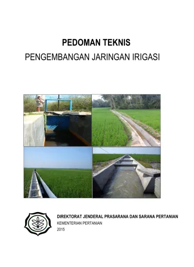 PEDOMAN TEKNIS PENGEMBANGAN JARINGAN IRIGASI