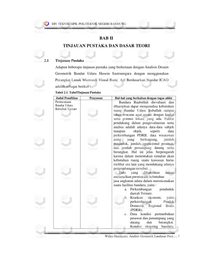 BAB II TINJAUAN PUSTAKA DAN DASAR TEORI