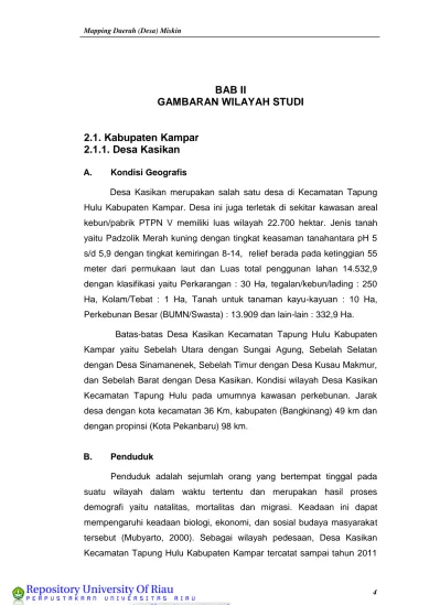 Desa Sumber Sari Potensi Untuk Dikembangkan Dan Dasarnya