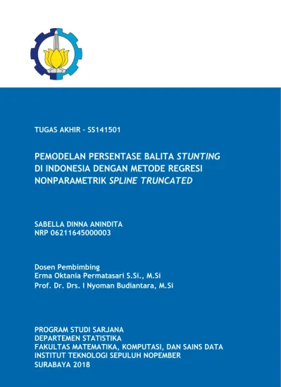 Karakteristik Persentase Balita Stunting Di Indonesia Dan Faktor Yang