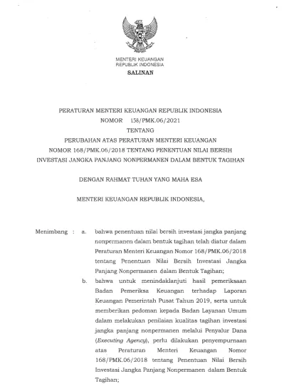 MENTER KEUANGAN REPUBUK INDONESIA SALINAN