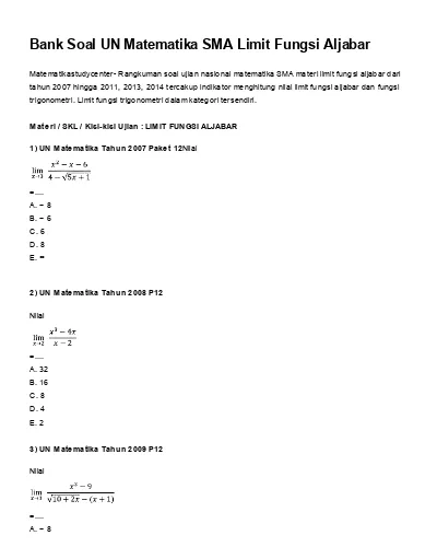 Top Pdf Soal Spmb Tahun 2007 Matematika Dasar 123dok Com