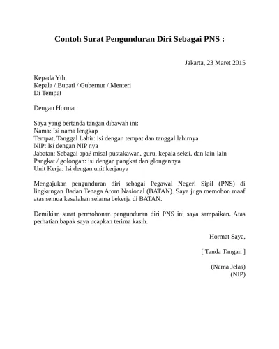 Contoh Surat Pengunduran Diri Dari Jabatan Fungsional Tertentu : Contoh Surat Mengundurkan Diri Dari Organisasi - Berikut beberapa contoh surat pengunduran diri atau surat resign dengan penulisan yang benar dan sopan, dilengkapi dengan trik dan tips pembuatannya.