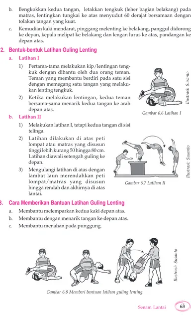 Materi Penjaskes Kelas 8 Semester 1 2 Lengkap Bab 6 Senam Lantai