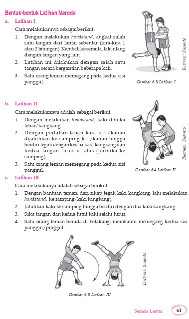 Materi Penjaskes Kelas 8 Semester 1 2 Lengkap Bab 6 Senam Lantai