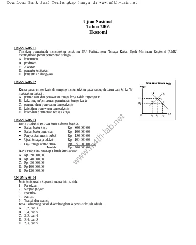 Download Bank Soal Terlengkap Hanya Di Www M4th Lab Net