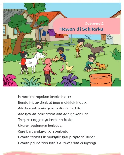 Top Pdf Subtema 2 Merawat Hewan Di Sekitarku 123dok Com Vi 272 hal- Untuk SDLB Kelas III.