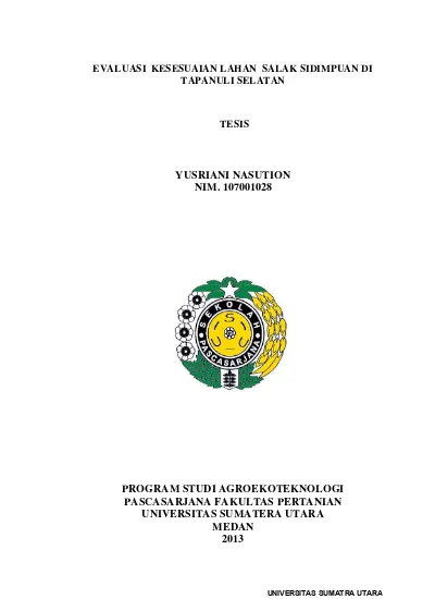 Top PDF Penilaian Kesesuaian Lahan - 123dok.com