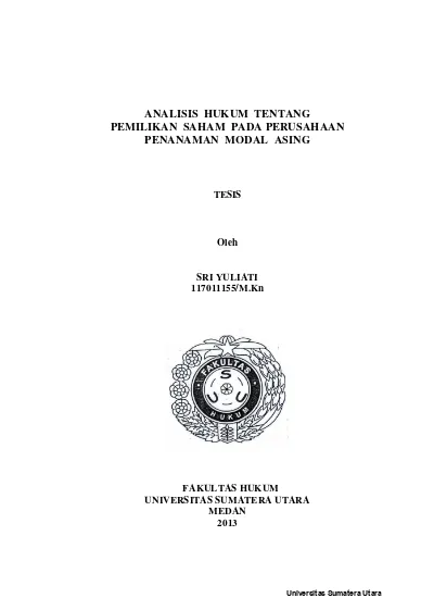 Top Pdf Dasar Hukum Penanaman Modal Asing Di Indonesia