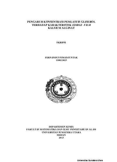 Uji Morfologi Permukaan Edible Film (ASTM E 2015, 1991)