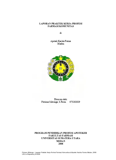 Top PDF Laporan Praktek Kerja Profesi Farmasi Komunitas Di Apotik Kimia ...