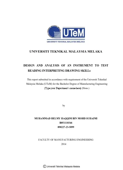 Design and analysis of an instrument to test reading interpreting 