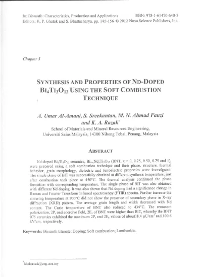 Effect of Variation Consentration Ion Nd3+ on the Physical and 