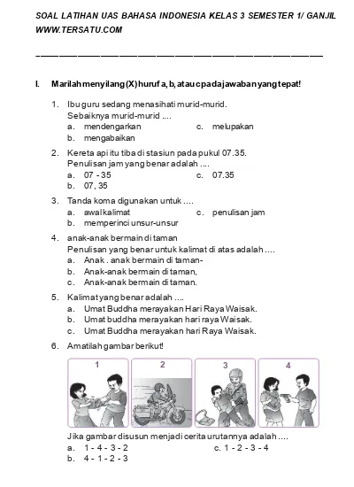 Soal Uas Plh Kelas 3 Semester 1