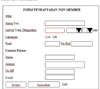 Sistem Informasi Penyewaan Tempat Futsal Di Mantari Club Bandung