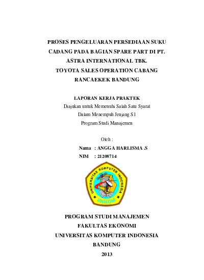 Top Pdf Proses Pencatatan Laporan Keuangan Pada Pt Astra Graphia Tbk Cabang Bandung 123dok Com