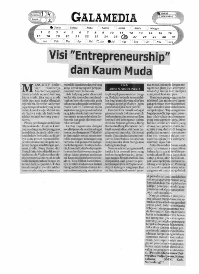 Pemikiran Kaum Muda Dan Kaum Tua