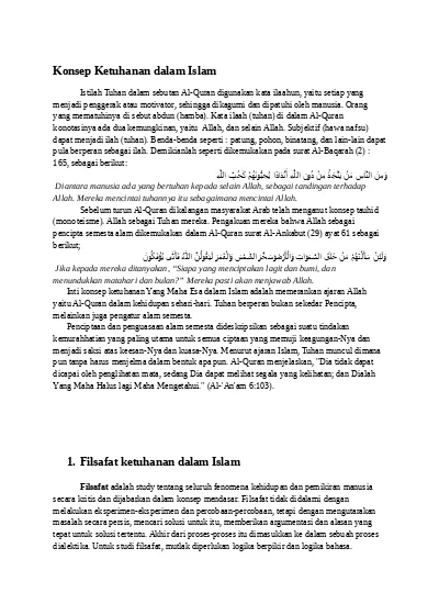 Top PDF KONSEP KETUHANAN DALAM ISLAM (2) - 123dok.com