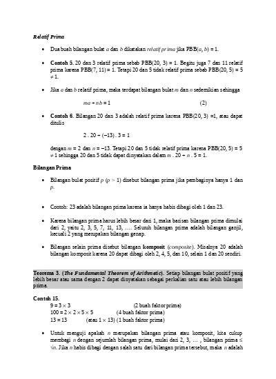 Top PDF Teori Bilangan - 123dok.com