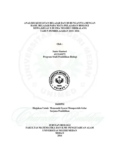 Analisis Kesulitan Belajar Ditinjau Dari Kecemasan Peserta Didik Pada Pembelajaran Matematika Kelas X Di Sma Muhammadiyah 1 Kotaagung Kab Tanggamus Tahun Pelajaran 20162017 Wantika1 Rubhan Masykur2 Sri Purwanti Nasution3