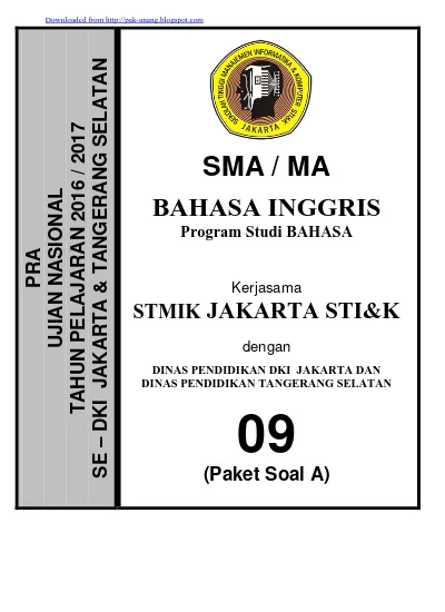 Prediksi Soal Un Sma Bahasa Inggris Ipa Ips Paket B Carisoal Com