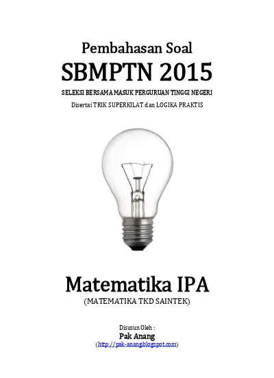 Top Pdf Sbmptn 2017 Matematika Ipa Kode 159 123dok Com