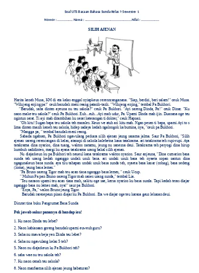 Kunci Jawaban Soal Uts Bahasa Sunda Kelas 5 Semester 1 - Download Kunci Jawaban Soal Uts Bahasa Sunda Kelas 5 Semester 1 Hasil Revisi