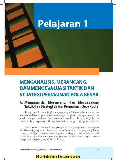 Menganalisis, Merancang, Dan Mengevaluasi Taktik Dan Strategi Permainan ...