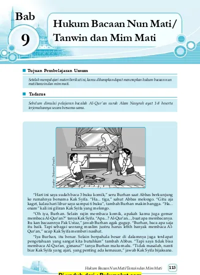 Bab 9 Hukum Bacaan Nun Mati atau Nun Tanwin dan Mim Mati
