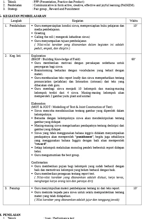 Rpp Smp Bahasa Inggris Ktsp Kelas 9 Semester 1 Doc