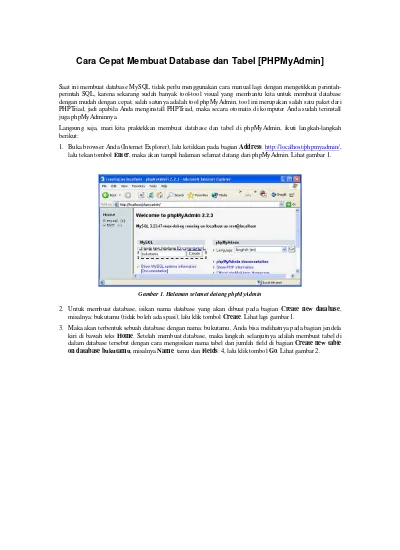 Top PDF Belajar Database Menggunakan MySql - 123dok.com