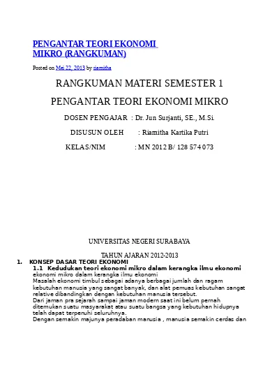 Top PDF TEORI EKONOMI MIKRO TEORI PRODUKSI - 123dok.com