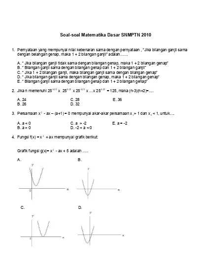 Top Pdf Snmptn Matematika Dasar Dan Matematika Ipa 123dok Com