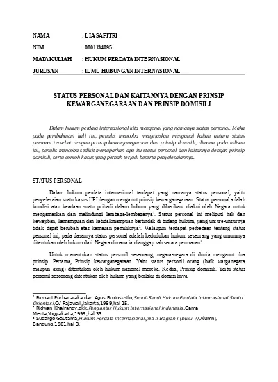 Top Pdf 1 Pengertian Hukum Perdata Internasional 123dok Com