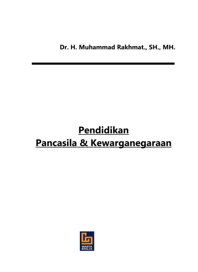 Pendidikan Pancasila And Kewarganegaraan