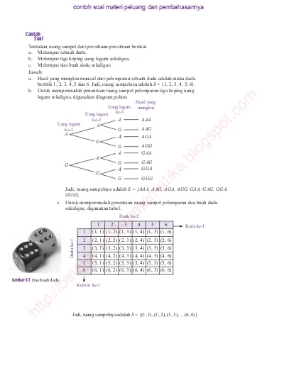 Top Pdf Contoh Soal Peluang Dan Pembahasannya 123dok Com