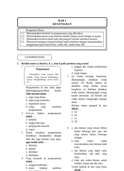 Soal Uh Kelas 6 Ips Bab 1 Perkembangan Sistem Administrasi Indonesia Tersatu Dot Com