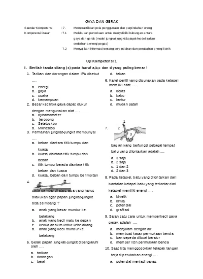 Soal Ulangan Harian Ipa Kelas 6 Semester 2 Uh Ipa 6 Smtr 2