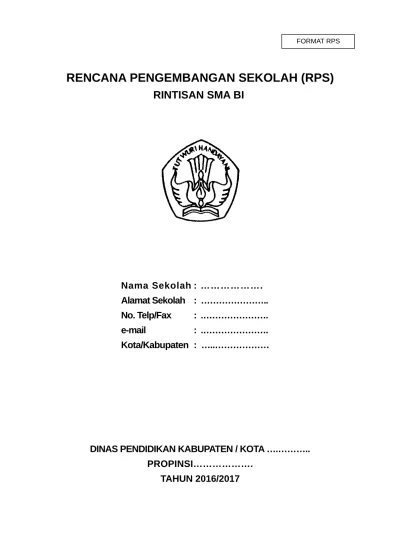 Doc Contoh Rps Rencana Pengembangan Sekolah Terbaru