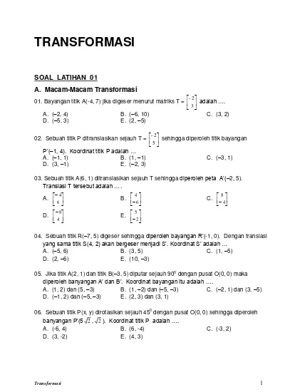 Modul Matematika Sma Dan Soal Latihan 02 Latihan 01