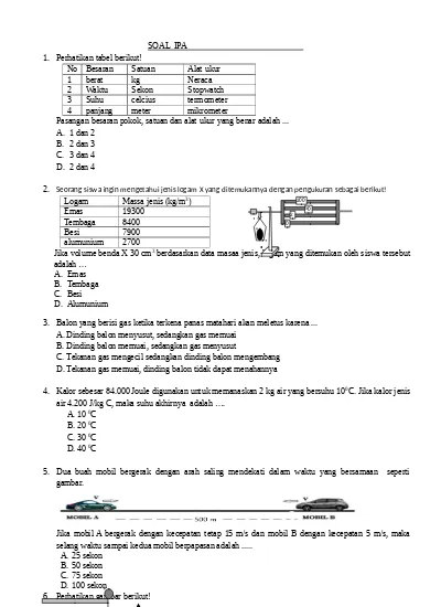 Latihan Soal Un Ipa Sma Examsworld Us