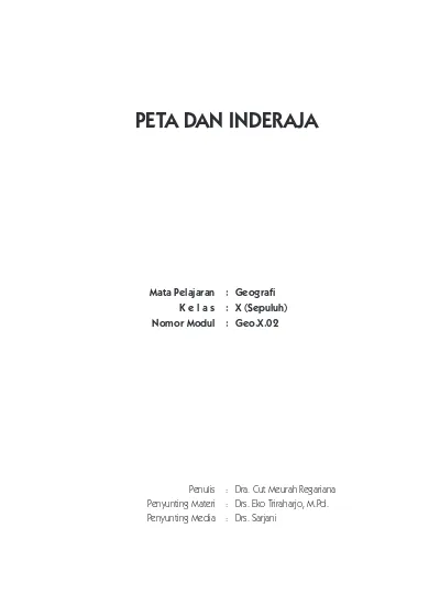 Materi Pelajaran Geografi Sma Lengkap Peta Dan Inderaja