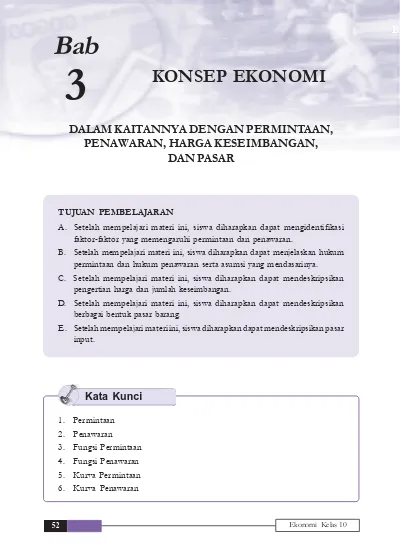 Materi Ekonomi Kelas X Bab 3